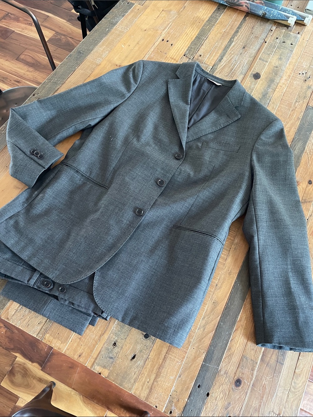 Banana Republic Charcoal Suit